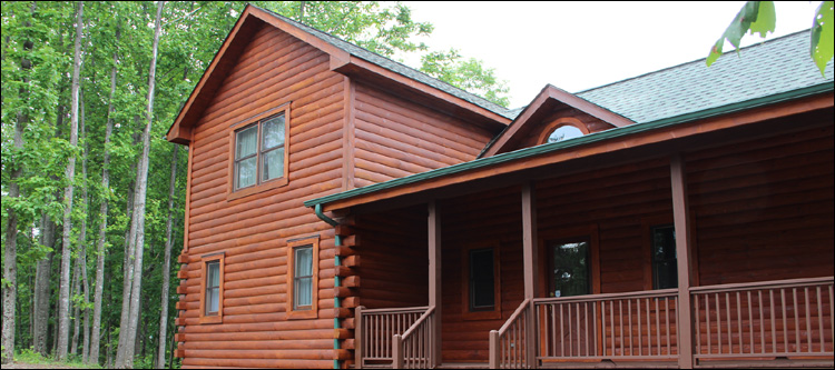 Log Home Staining in Covington City, Virginia