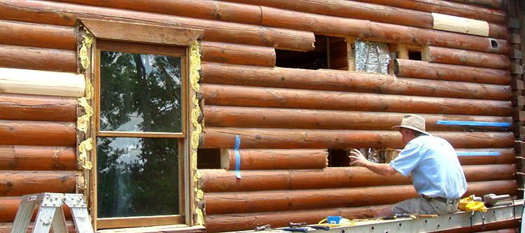 Log Home Repair Covington City, Virginia